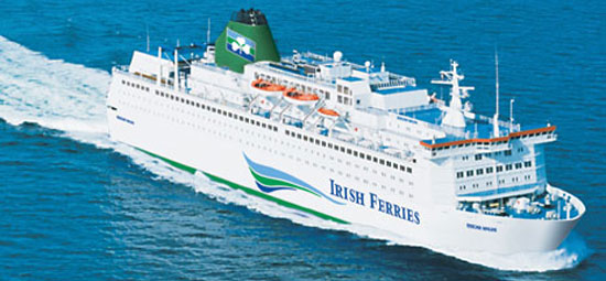 Ferry à destination de l'Irlande